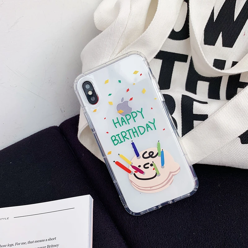 Мультяшный чехол для телефона с принтом &quotCharlie Happy Birthday&quot iPhone 6 S 7 8 Plus X XS Max XR милый