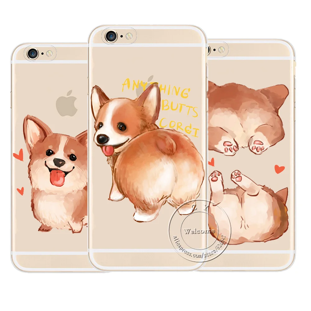 Супер Симпатичный чехол Corgi для Apple iPhone XR XS Max сексуальный мультяшный жесткий