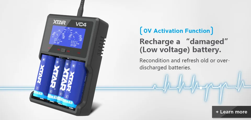 XTAR VC2 VC2 плюс VC4 VC2S VC4S батарея зарядное устройство для 10440/16340/14500/14650/18350/18500/18650/18700/21700/20700/17500
