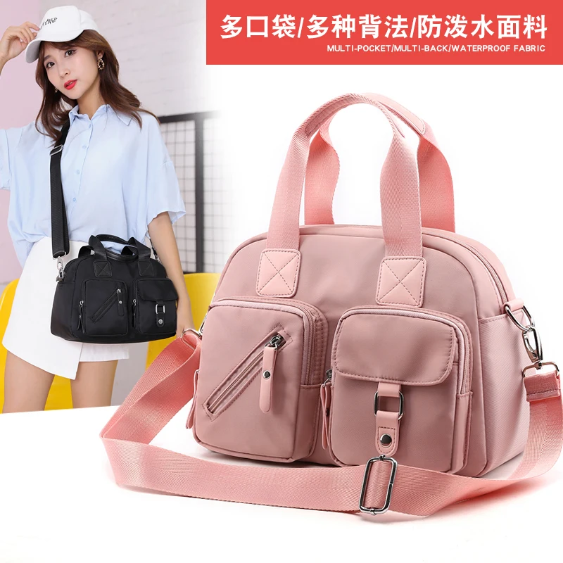 Женская сумка 2019 новая косая на одно плечо с несколькими карманами