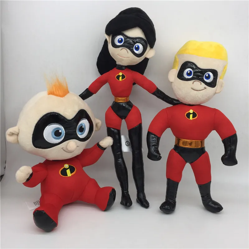 The Incredibles 2 Семейные фигурки плюшевые игрушки Супермен г н невероятный Парр куклы