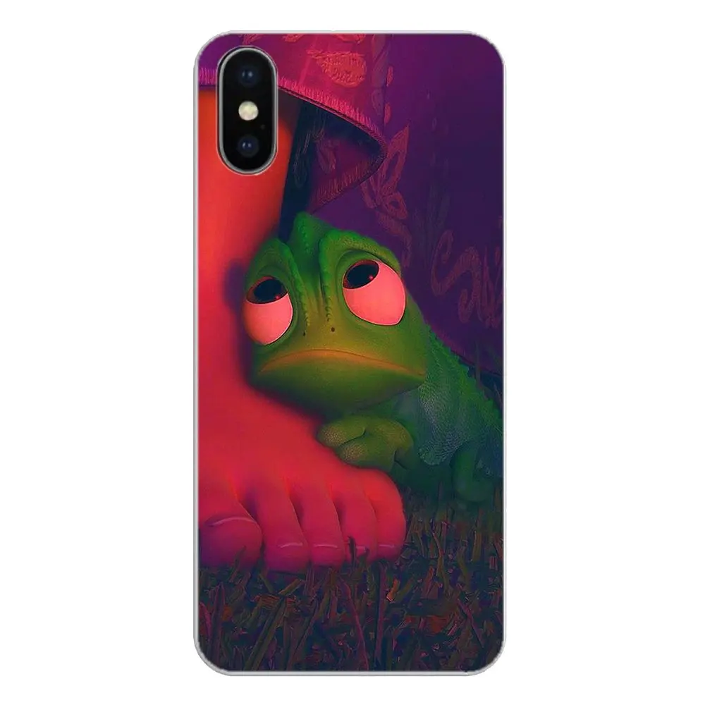 Tangled Rapunzel Chameleon Pascal Poster Silicone Phone Bag Case For Xiaomi Redmi 4X S2 3S Note 3 4 5 6 6A Por Pocophone F1 Mi |