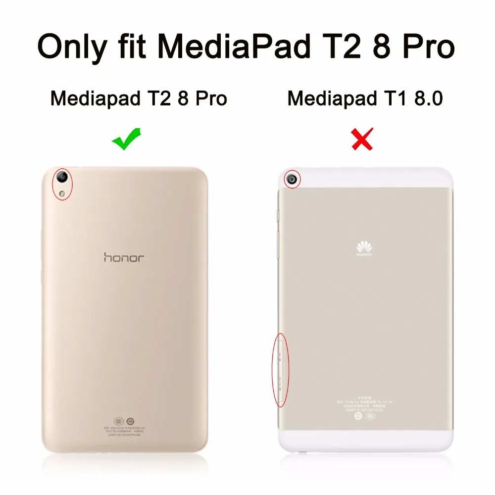 Чехол для Huawei MediaPad T2 8 0 Pro модный тонкий флип чехол с принтом трехслойная