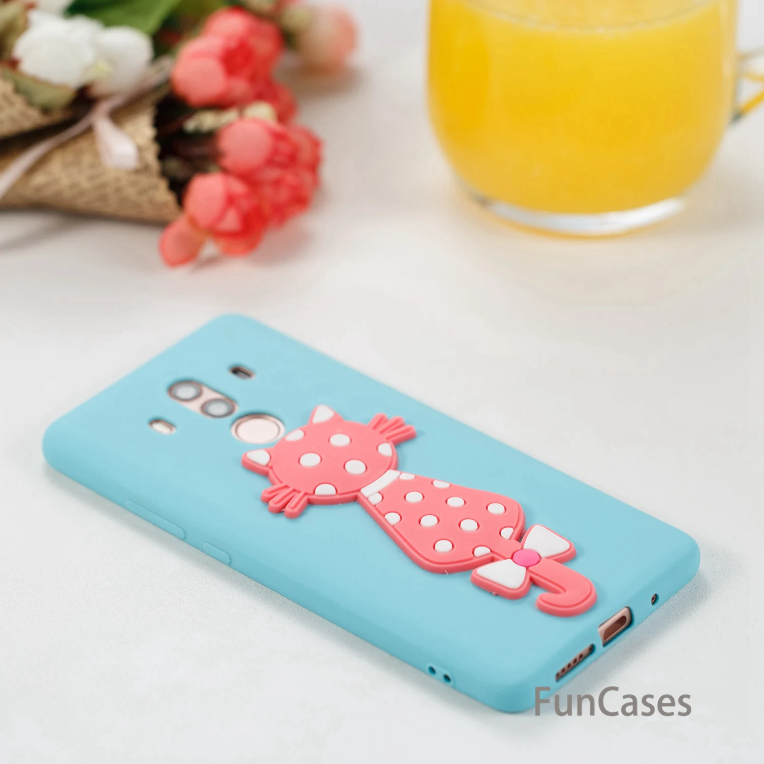 Чехол с мультяшным котом для huawei mate 10 Pro Мягкий силиконовый чехол телефона Celular