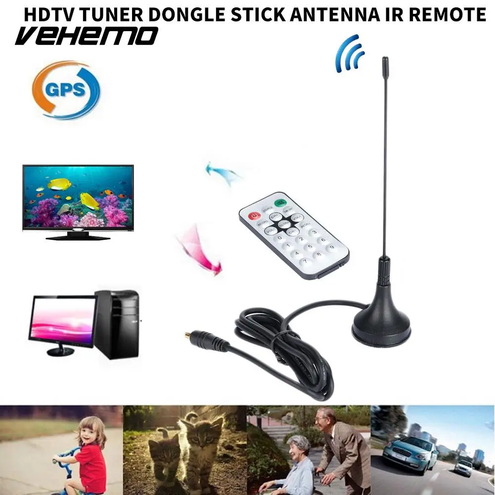 Vehemo ИК удаленного USB 2 0 HDTV адаптер MP3 тюнер Палка приемник Премиум переносной CD ROM