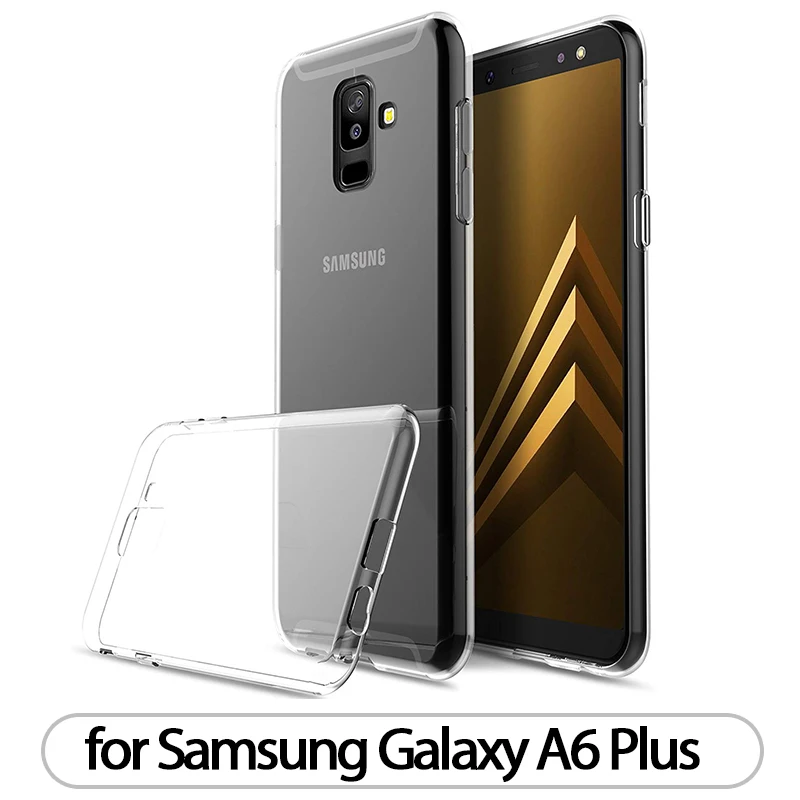 Чехол для samsung Galaxy A6, A7, A8, A9,, TPU, силиконовый, прозрачный, облегающий бампер, мягкий чехол для samsung A6 Plus, A8 Plus,, задняя крышка - Цвет: for Galaxy A6 Plus