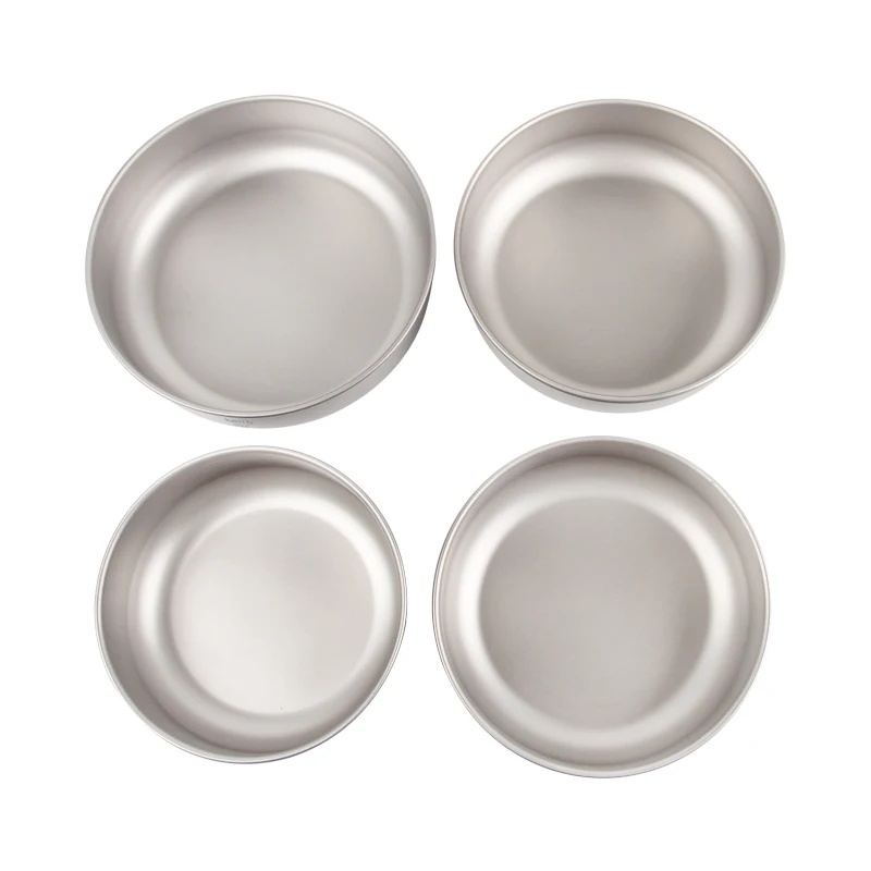 Keith titanium series чаша 4 шт. набор для приготовления пищи на открытом воздухе для пикника экологически чистый 600 мл-900 мл Ti5376