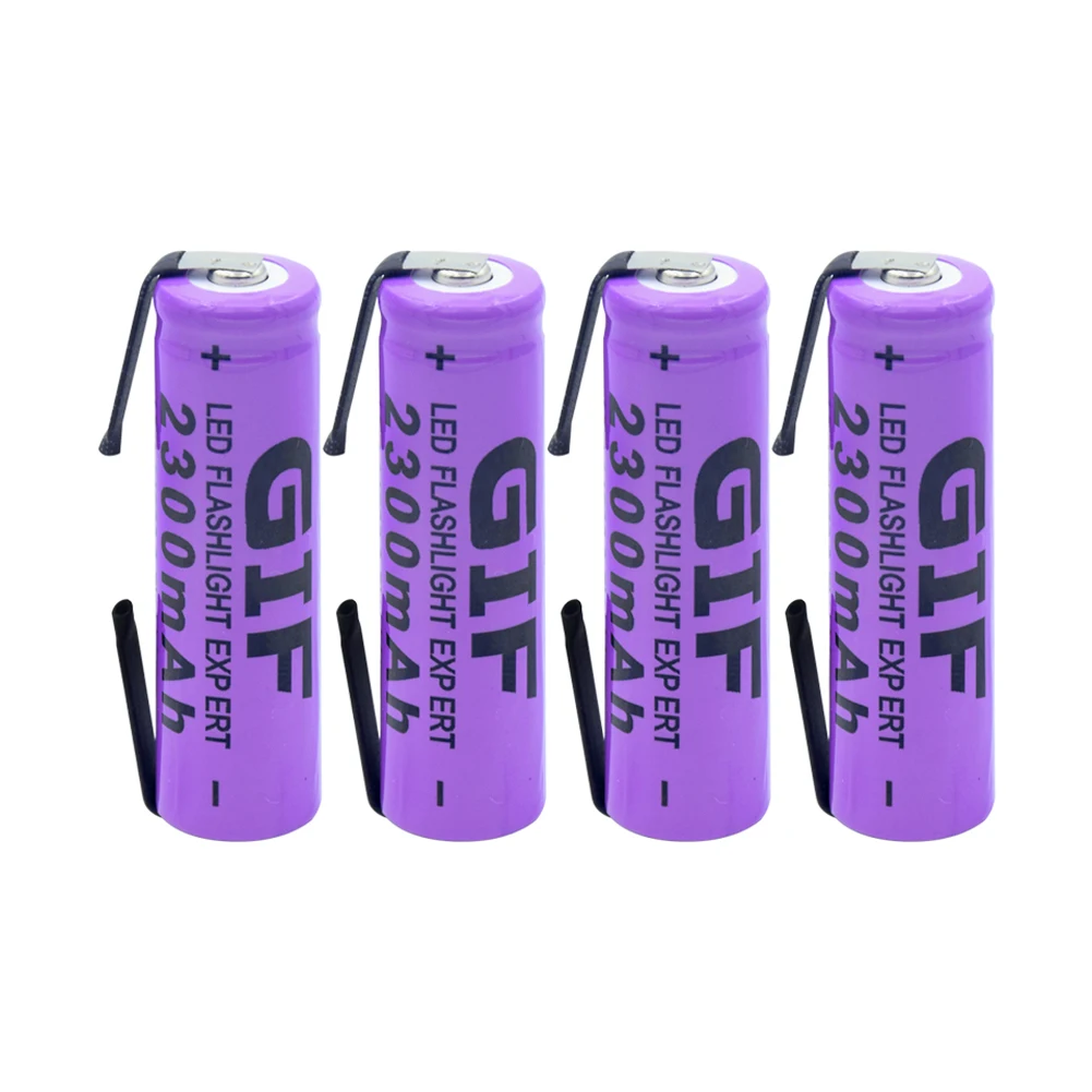 4 pieces 1/2/4 шт. высокое качество 3,7 V 14500 2300mAh литий-ионный аккумулятор для батареи, Длительное Действие, 14500 фонарь фонарик заменитель Батарея - Цвет: 4 pieces