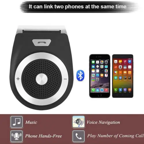 Беспроводной Bluetooth громкой связи динамик автомобильный комплект клип