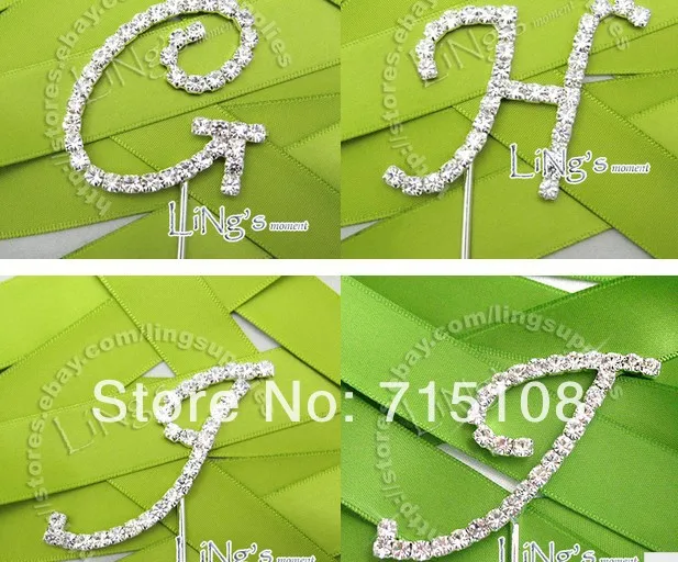 Свадебные реквизиты для свадебных тортов стразы 26 Английских Букв свадебное