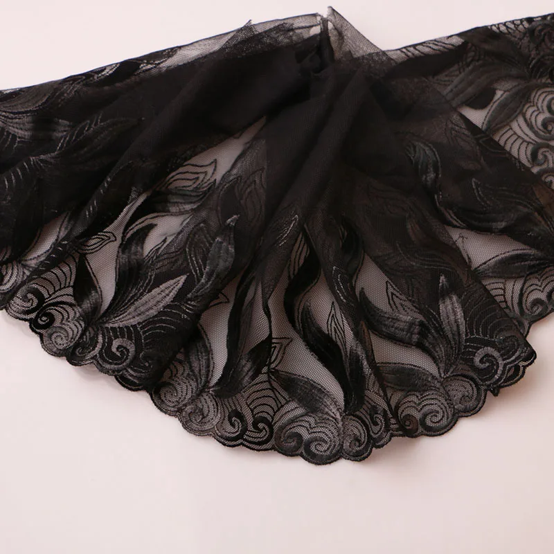19cm black 1yard 1 м 20 см Ширина 10 Цвета Красивая Венеция вышивка тканей Venise кружевной отделкой Горячее предложение кружево растворимое в воде "сделай сам" - Цвет: 19cm black 1yard