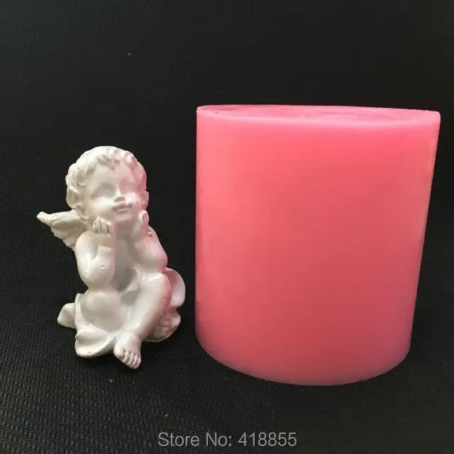 Силиконовая 3d форма для мыла в виде Купидона ангела свечи сделай сам украшения