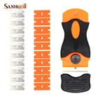 Скребок для окон, инструмент для тонировки керамического стекла, духовки, рисования, бритвы, клея, стикера, нож для чистого удаления, лезвие 1,5 дюйма, пластиковая ручка