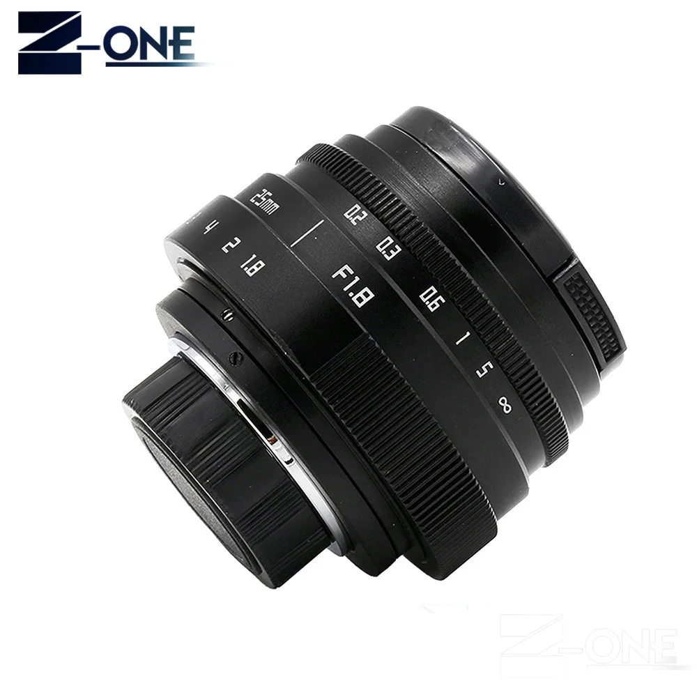 25 мм F1.8 ТВ объектив для камеры видеонаблюдения Объектив C mount + бленда объектива