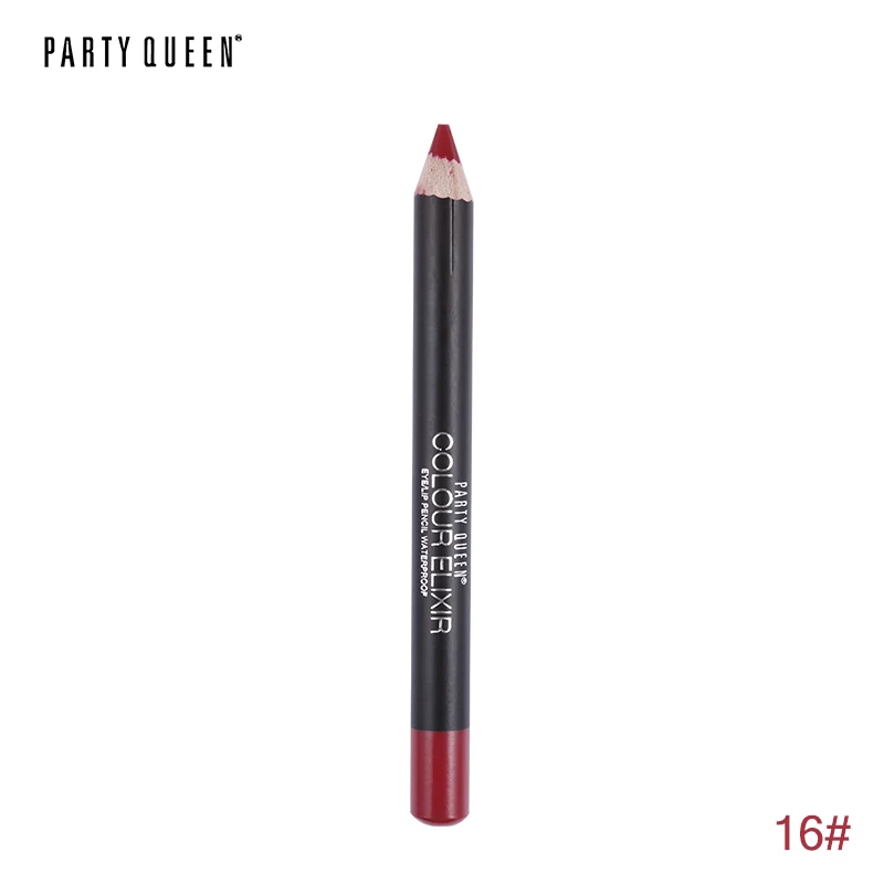 deep red Вечерние, королевские, 20 цветов, ELIXIR, карандаш для губ, функциональный карандаш для бровей, глаз, губ, макияж, водостойкая Косметическая ручка для губ, парижский стиль - Цвет: deep red
