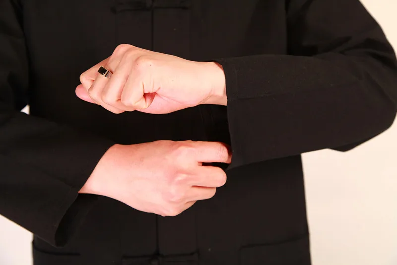 Традиционная китайская одежда для мужчин костюм Тан льняные жидкие топы костюмы