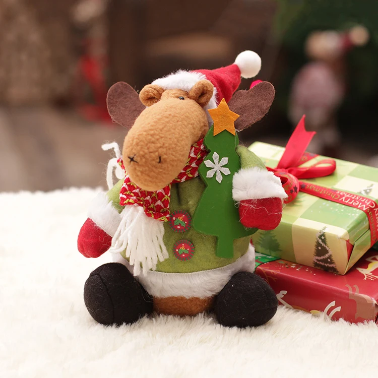 Рождественская Кукла Санта Клаус Снеговик Рождественская елка украшения Navidad Статуэтка подарок на год merry Christmas decoracion navidad
