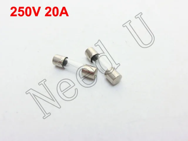 100 Шт. Быстрый Удар Стеклянная Трубка Предохранители 5 х 20 мм 20A 250 В | Строительство
