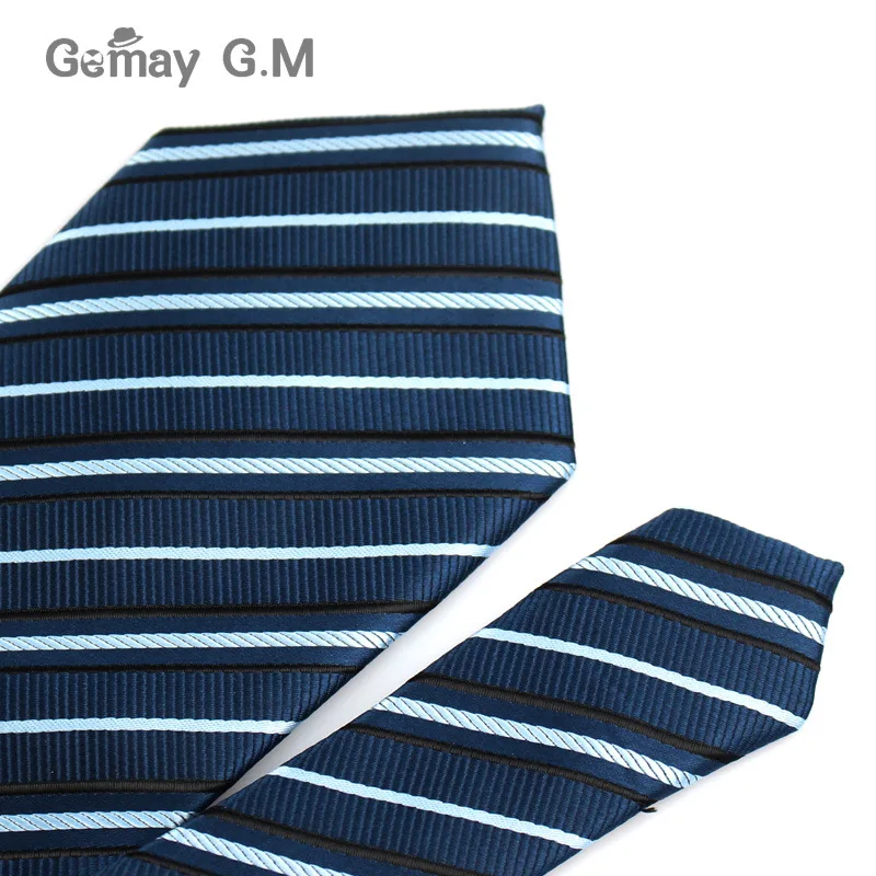 Модные жаккардовые полосатые галстуки для мужчин классические свадьбы деловой