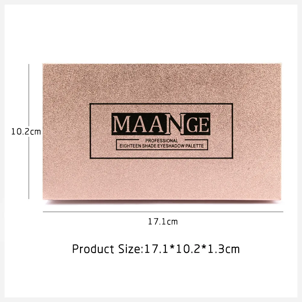 MAANGE, 18 цветов, мерцающие блестящие тени для век, палитра, пудра, матовые тени для век, косметический макияж, мерцающие тени для век, макияж, палитра