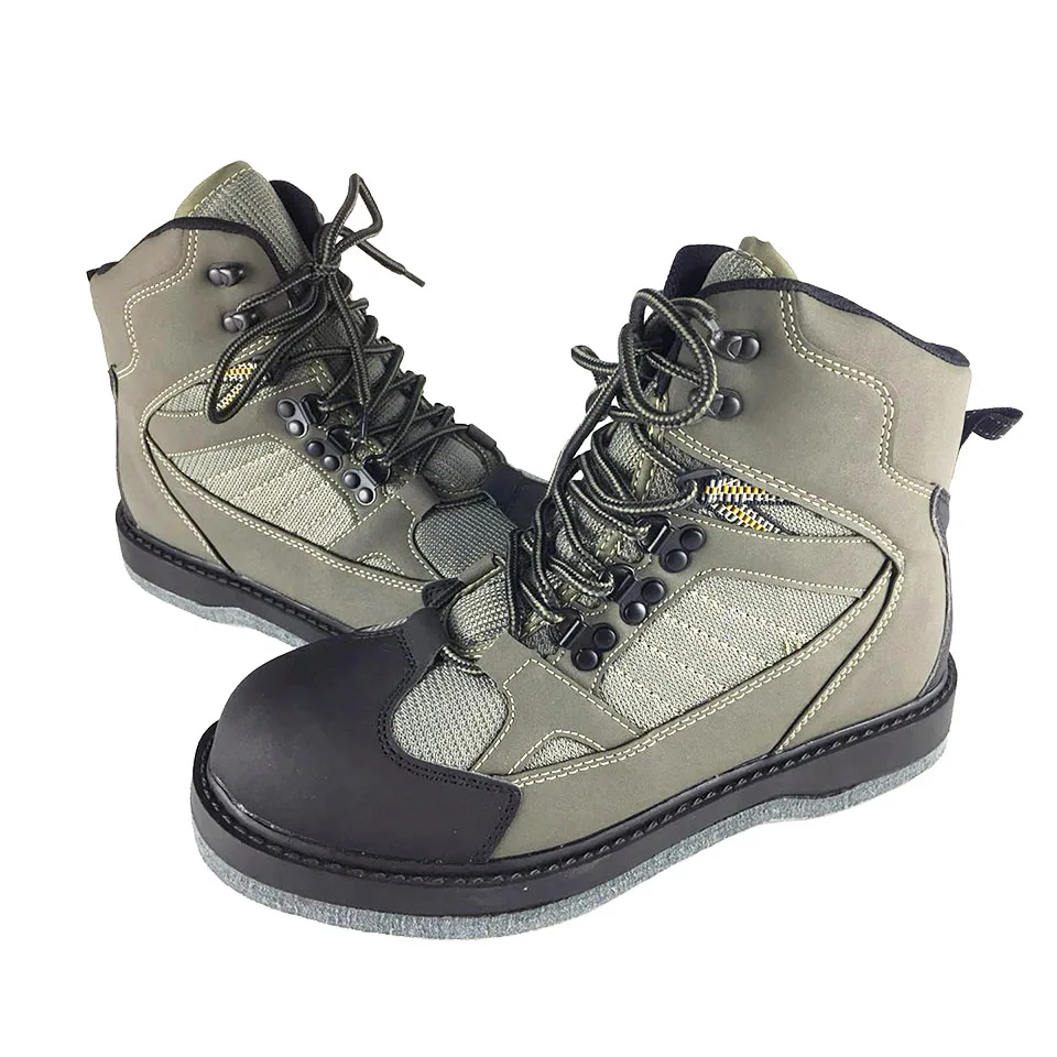 Original JEERKOOL Fly Fishing Shoes Felt / Rubber Sole Waders Aqua Upstream Hunting Sneakers Wading Boot Rock No-slip Unisex