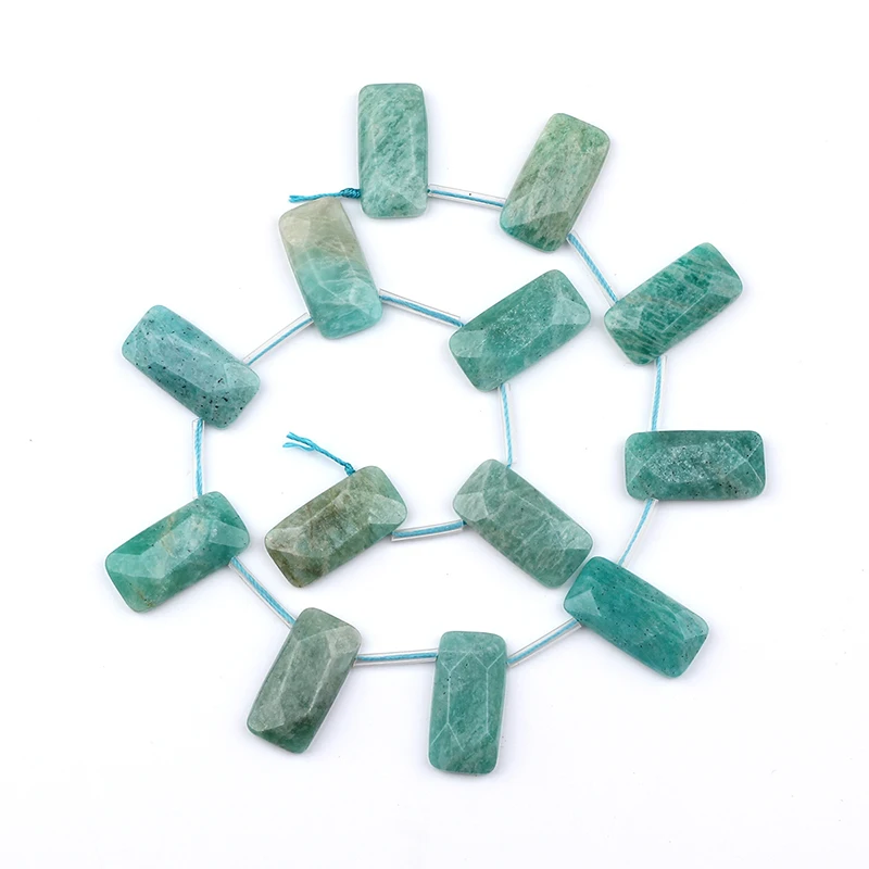 40cm Full Strand Top drilled Amazon Rose Crystal Faceted Nuggets Slice Nugget Beads Pendant Necklaces Jewelry | Украшения и