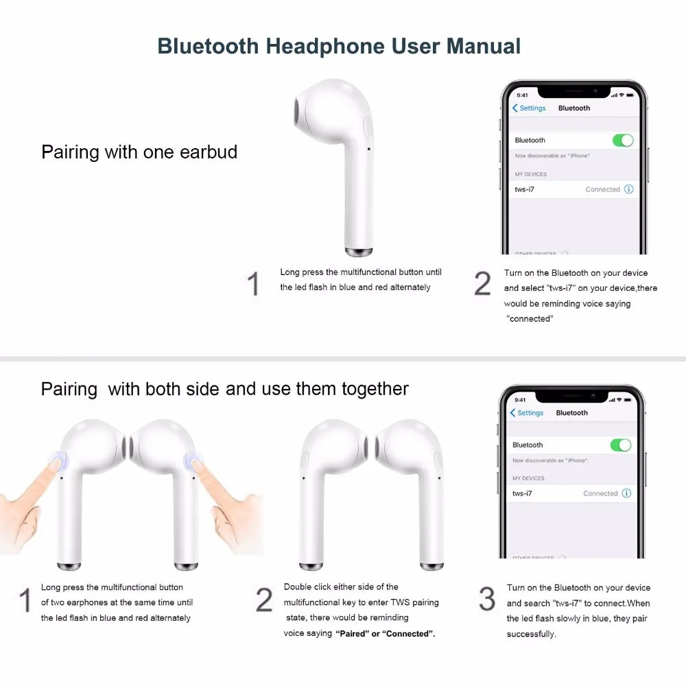 Новейшие Мини IFANS I9S TWS беспроводные наушники bluetooth невидимые наушники-капли с