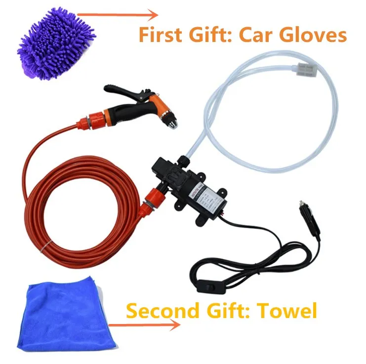 Портативная электрическая автомобильная мойка высокого давления 60 Вт для