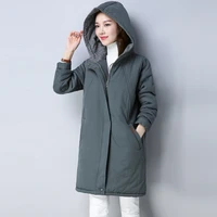 high quality 2019 new designer fashion cotton jackets womens korean increase size coats warm parkers female casual solid color