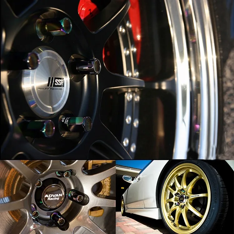 Jqtuning R40 Стиль проект Kics гонки композитный Сталь Anti Theft Racing Wheel орехи автомобиль theft