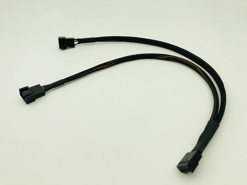 30 см компьютер PC кабель вентилятора 4Pin женский y сплиттер для двойной 3/4 Pin Мужской