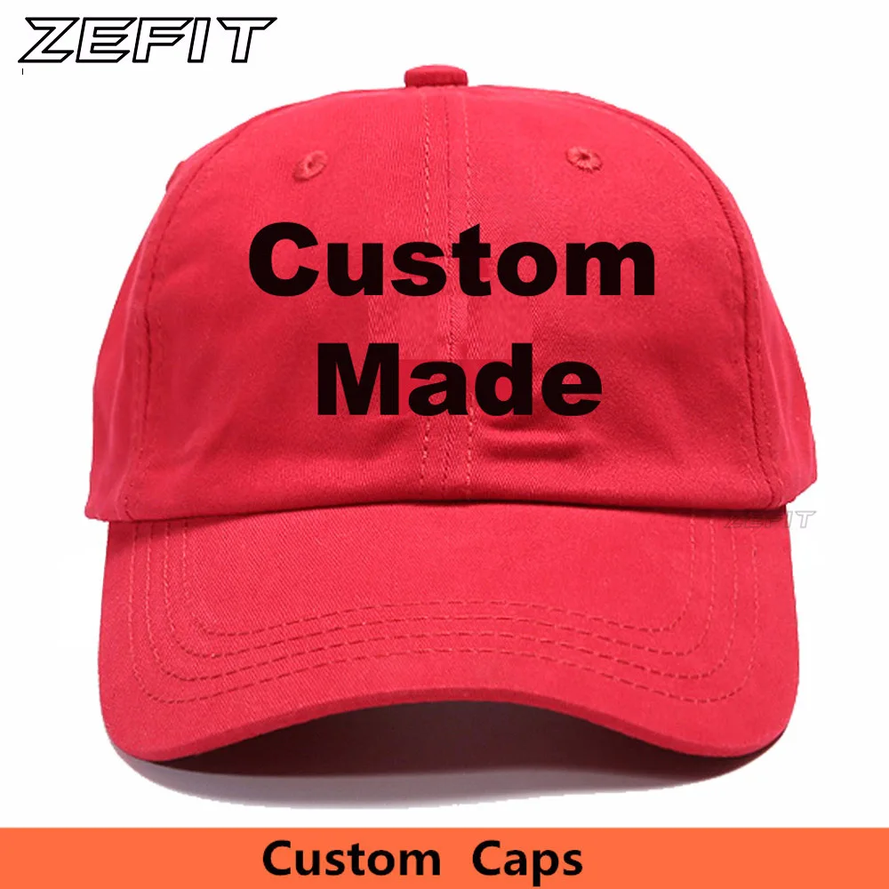 Personality Texts Unstructured Baseball Caps Cotton Twill Soft USA Sportman Adult Kids Size Dad Hats Own Embroidery Logo Design