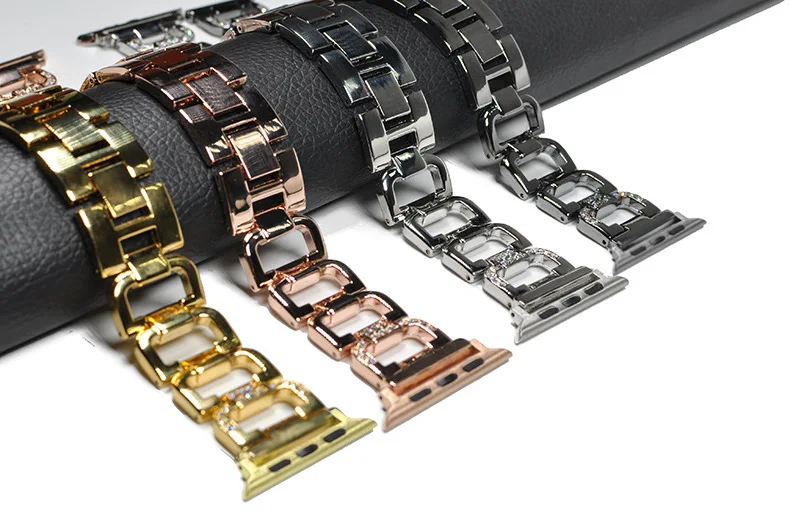 

Replacement Band for Apple Watch SE Series 6 5 4 3 2 Crystal Diamond Luxury Strap for IWatch 40mm 44mm 38mm 42mm Women Bracelet