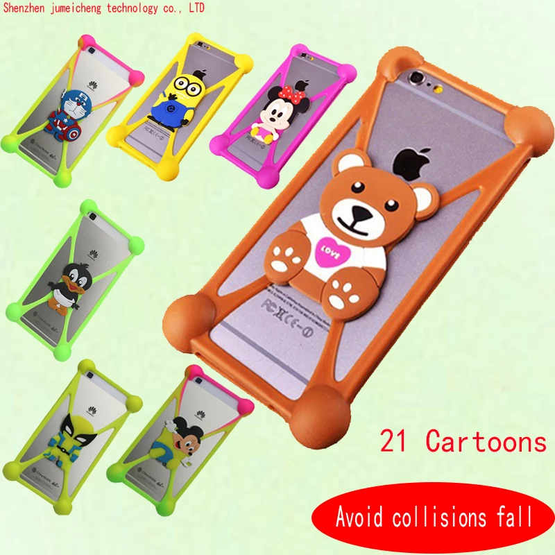 Горячие Продажа элитная 3D Милый Мультфильм Животные Мягкий Силиконовый Чехол Для HTC desire 320 D320 universal Мобильный