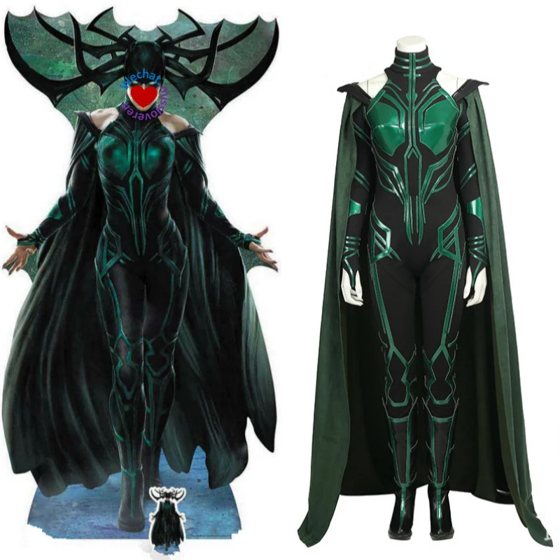 Платье с плащ Акацуки Аниме косплей для хеллы богини смерти рогом парики vestidos