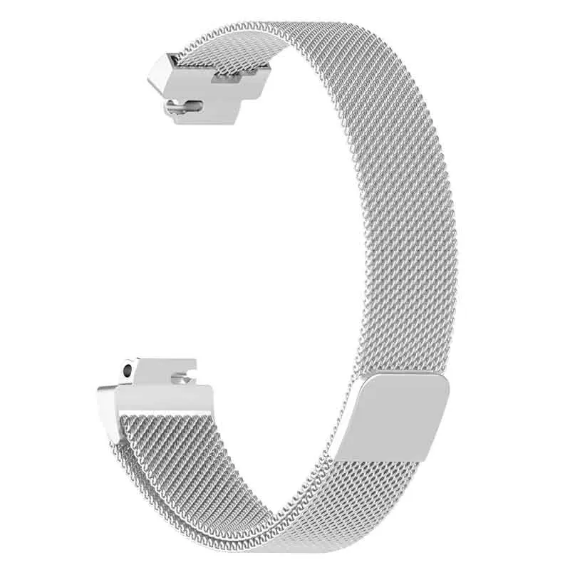 Миланский ремешок на запястье для Fitbit Inspire HR ремешок для умного браслета металлический Correa Pulsera для Fit bit Inspire ремешок на запястье аксессуары - Цвет: Silver