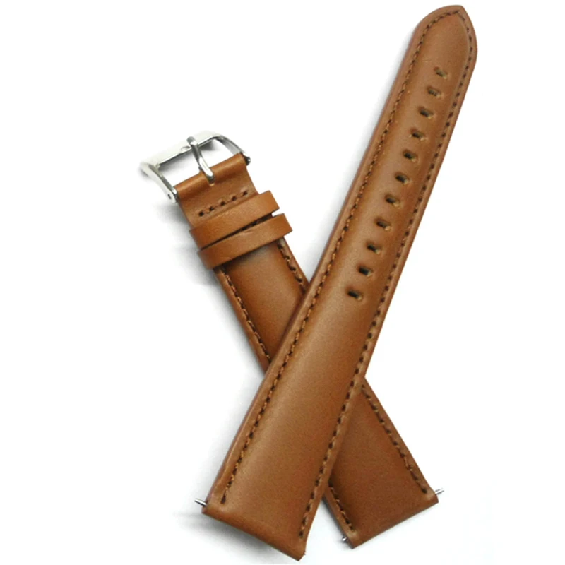 Итальянский масляный ремешок для часов из натуральной телячьей кожи 22 мм