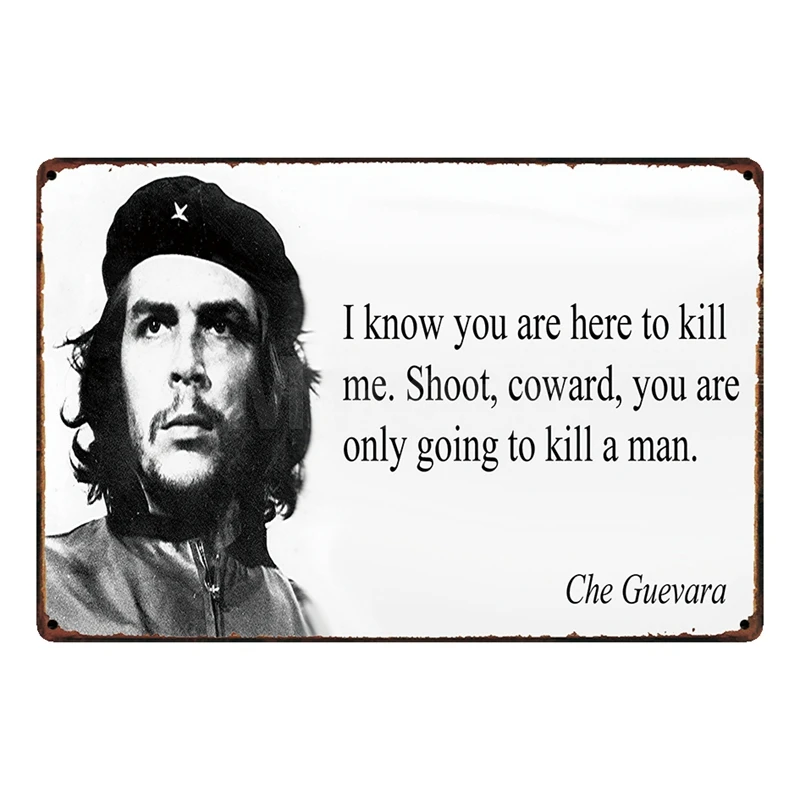 [Mike86] CHE GUEVARA настенная декоративная металлическая табличка в стиле ретро