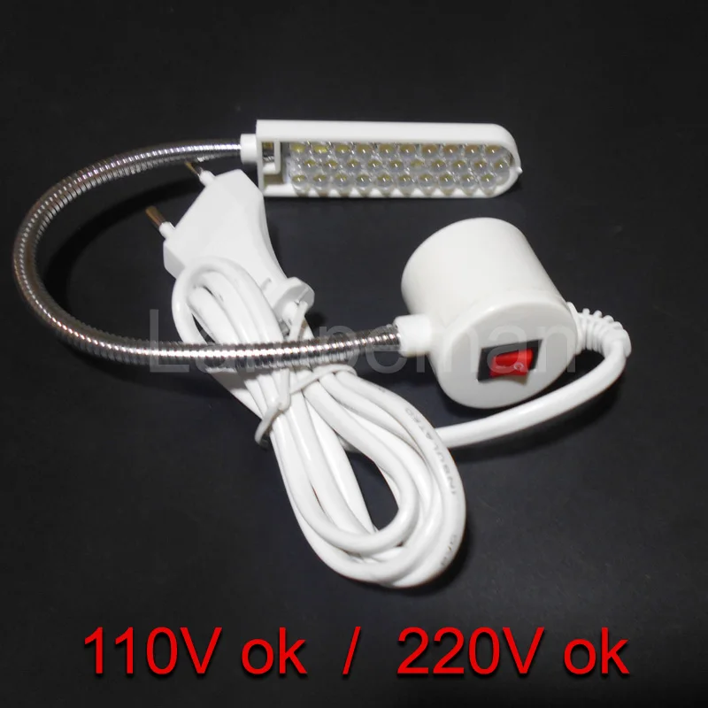 Gooseneck Sewing Machine Working Light 30 LED Lamp With Magnetic Mounting Base for All Lighting | Лампы и освещение