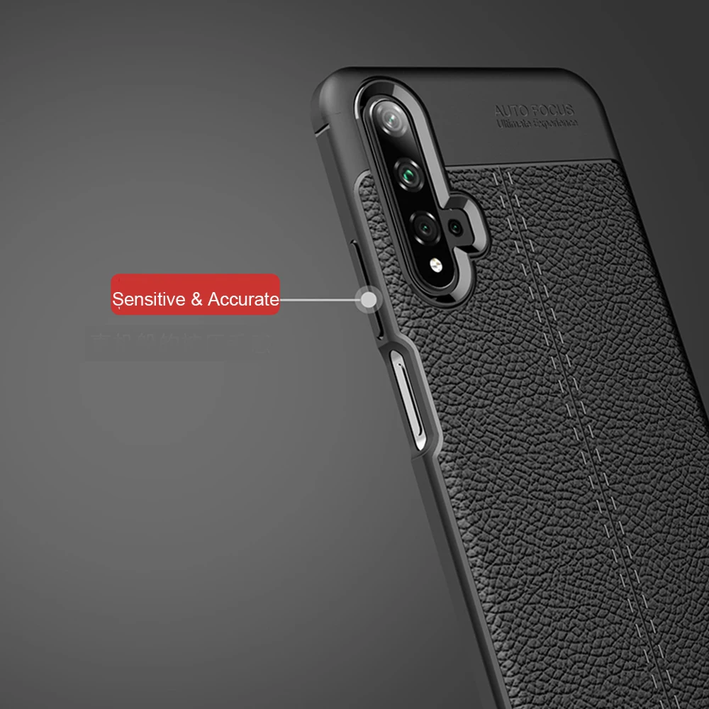 Чехол для Honor 20 чехол в кожаном стиле прочный из ТПУ телефона Huawei Pro с полной