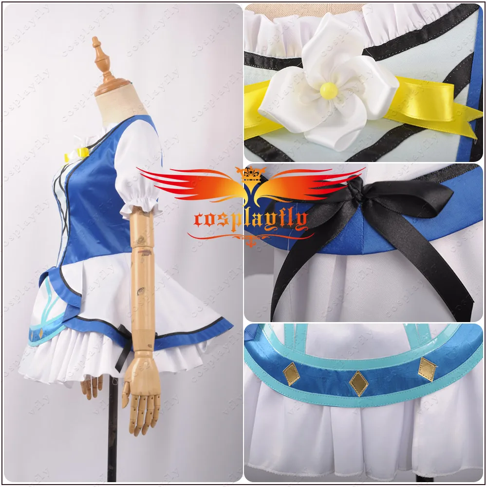 LoveLive! SunShine! akours Kunikida Hanamaru спортивный костюм для девочек на сцене синий + белый