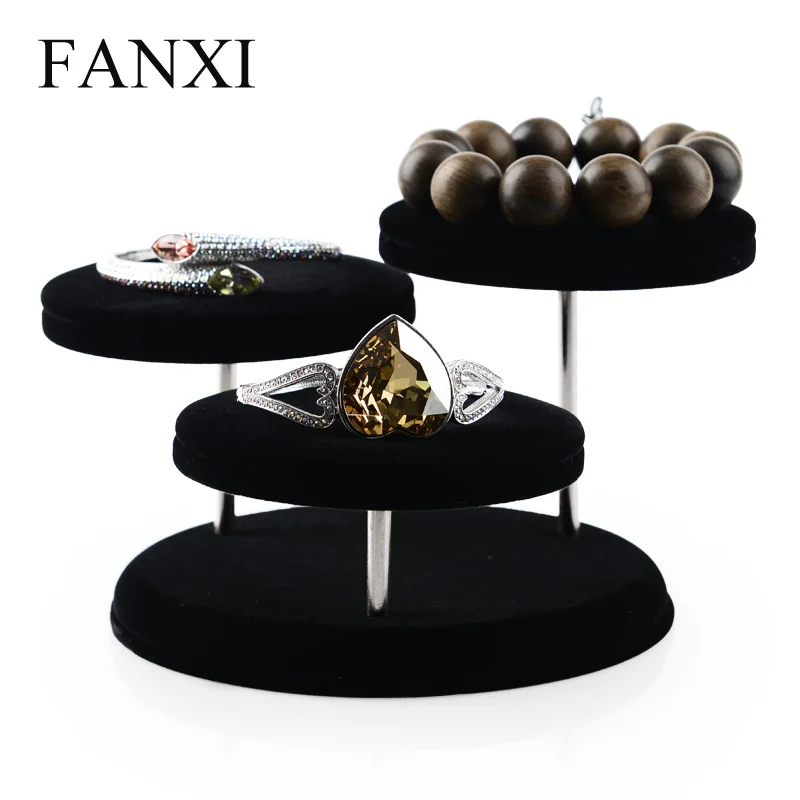 Fanxi розовые ледяные бархатные часы браслет держатель для браслета ювелирные