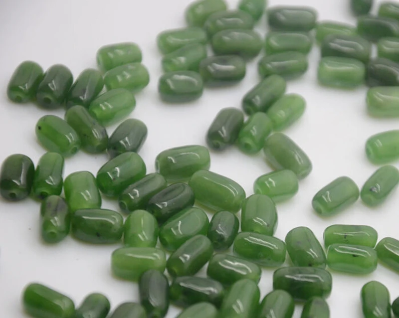 Natural Hetian Jade Seed Material Bulk Beads DIY Jewelry Accessories Necklace Bracelet Hanging Line Jasper | Украшения и