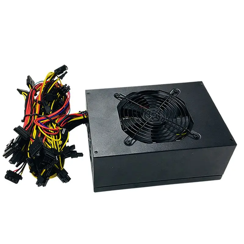 Cryptocurrency bitcoin mining rig 2000W power supply miner ethereum computer sever source for gtx1070 P106 R9 370 RX480 570 | Компьютеры и