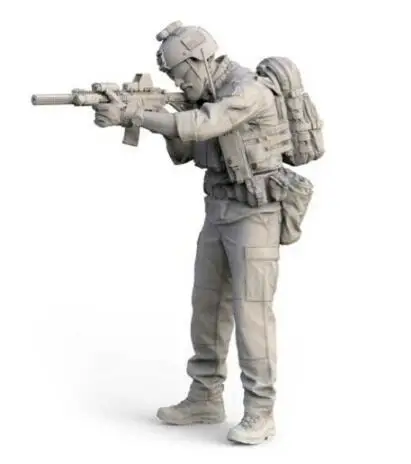 

Новинка в разобранном виде 1/35 нам современный солдат подставка человек статуэтка в виде Неокрашенная модель комплект