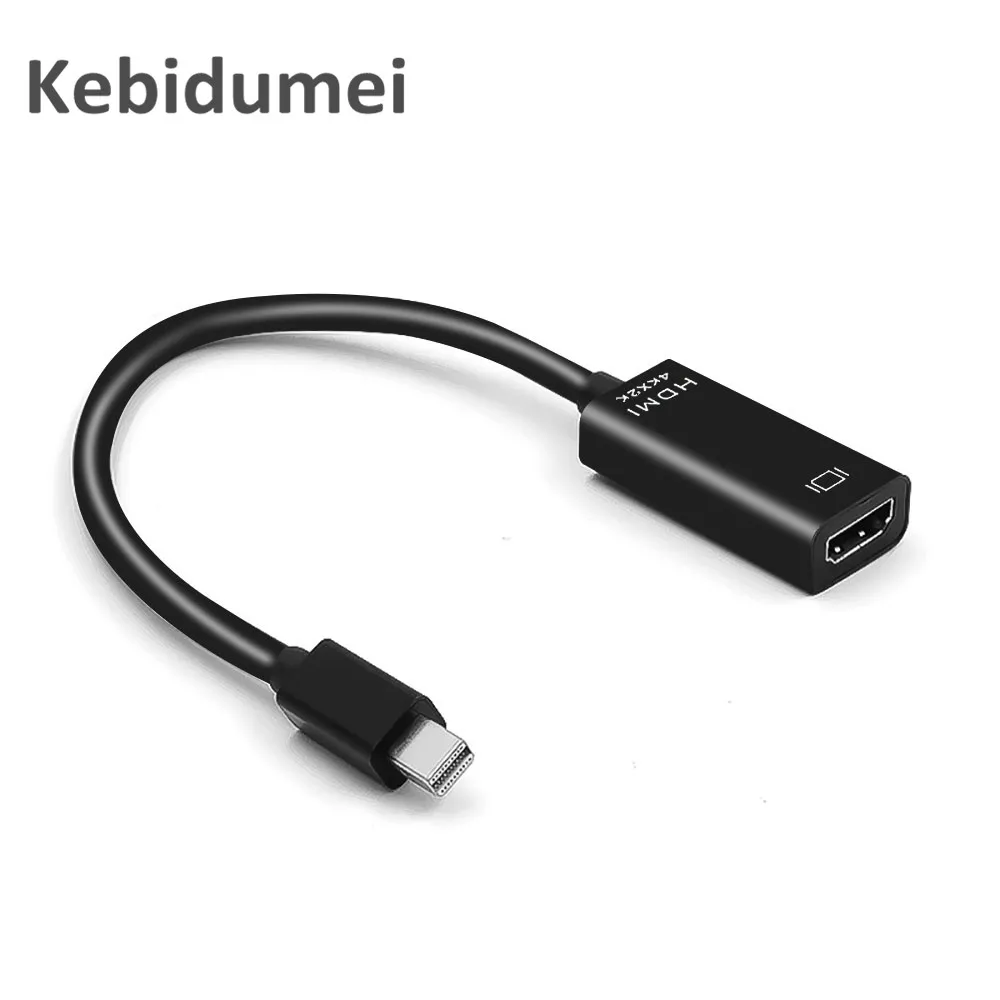 Kebidu 4K Мини Дисплей Порты и разъёмы DP to HDMI совместимого адаптера HD 1080P мини адаптер