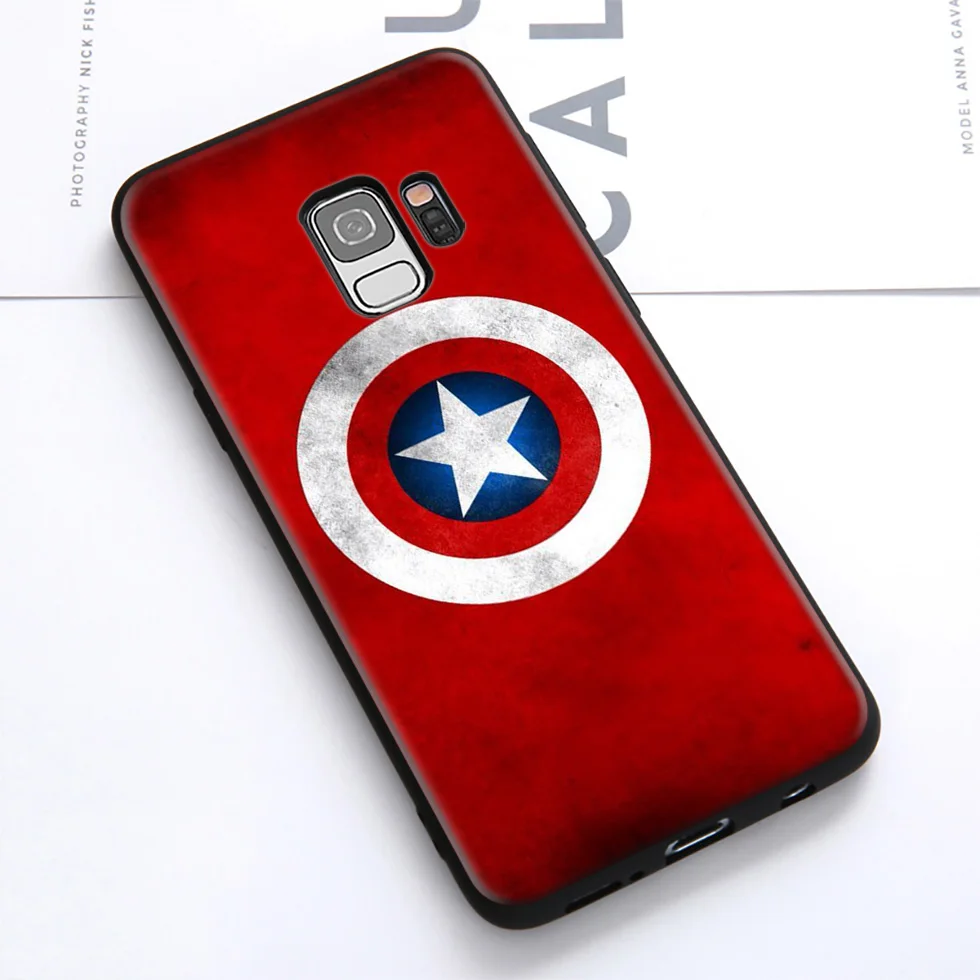 WEBBEDEPP Captain America Caps мягкий чехол для Samsung Galaxy S10 S10e S9 S8 Plus S7 S6 Edge &amp J6 2018 Note 10 9 8 |