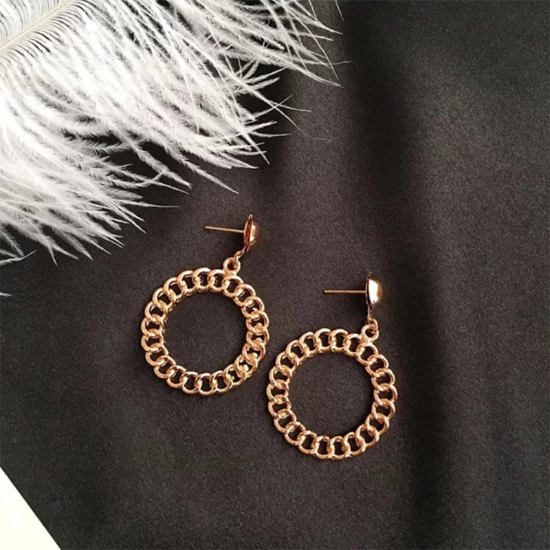 Kingdeng Серьги Стержня Женщины Панк Ювелирные Изделия Drop Hoop Кисточкой Корейский Cilp