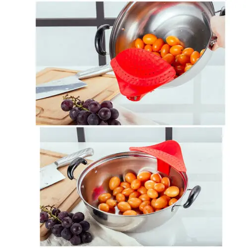 Новинка 2019 кухонная вешалка с защелкой и держателем силиконовый дуршлаг