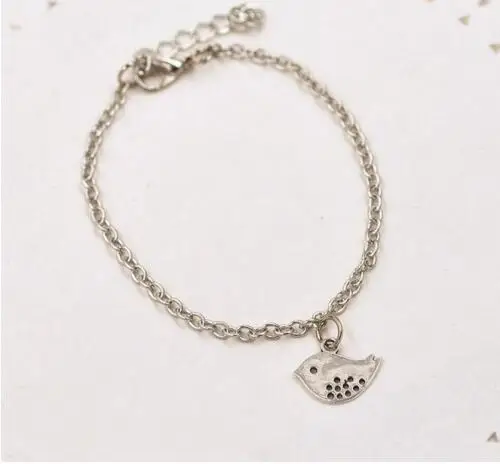 Sl278 женский очаровательный модный простой браслет с птицей голубь мира